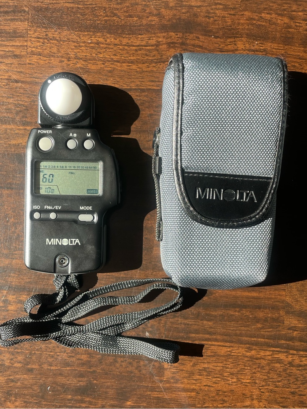 Minolta Auto Meter IV F Flash Digital Light Meter & Case WORKS JAPAN